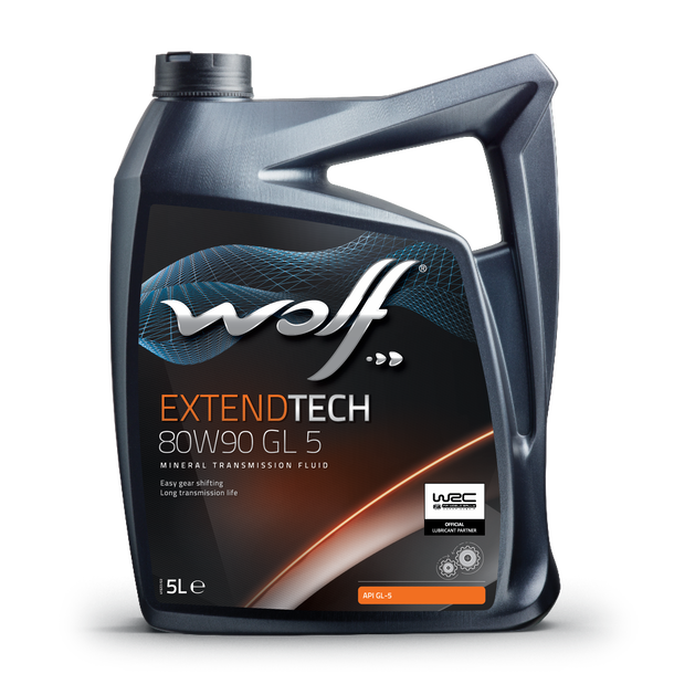 Трансмісійна олива WOLF EXTENDTECH 80W90 GL 5 5л.